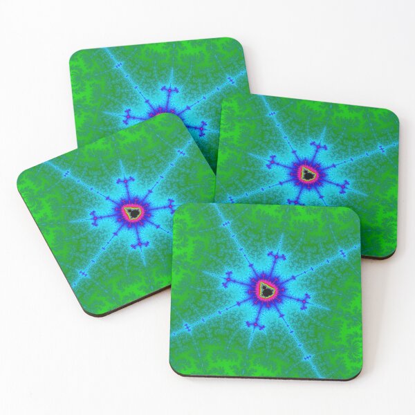 Item preview, Blue and Green Mandelbrot Star Burst designed and sold by MultipliedJoy.
