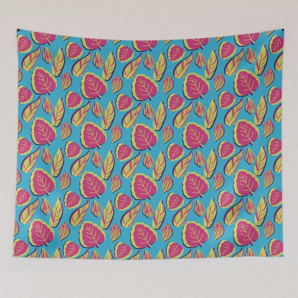 Item preview, Fluorescent Tropical Leaves designed and sold by LeftNWrite.