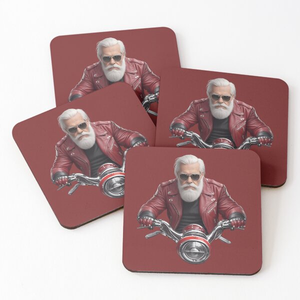 Item preview, Motorcyclist rider with red leather jacket designed and sold by Carlos Gudino.