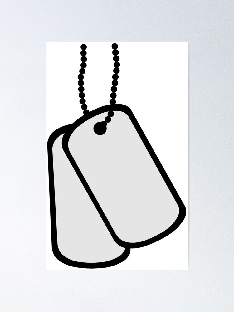  25 Blank Military Style Dog Tags : Pet Supplies