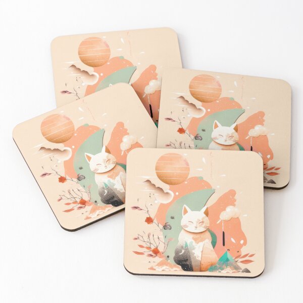 Item preview, Vibrant Pastel Cat Dreamscape designed and sold by ZedOhEe.