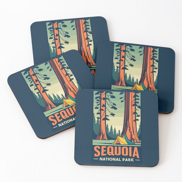 Item preview, A Vintage Travel Art of the Sequoia National Park - California - US  designed and sold by GoodOldVintage.