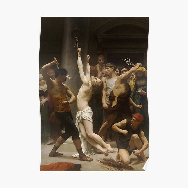 "Vintage William Adolphe Bouguereau The Flagellation of our Lord