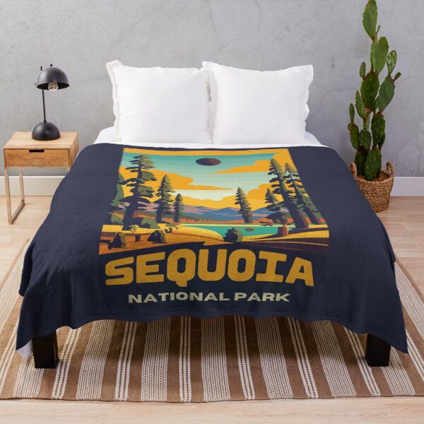 Item preview, A Vintage Travel Art of the Sequoia National Park - California - US designed and sold by GoodOldVintage.