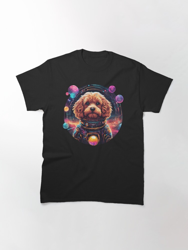 Thumbnail 2 of 7, Classic T-Shirt, Cute Space Cavapoo designed and sold by inspire-gifts.