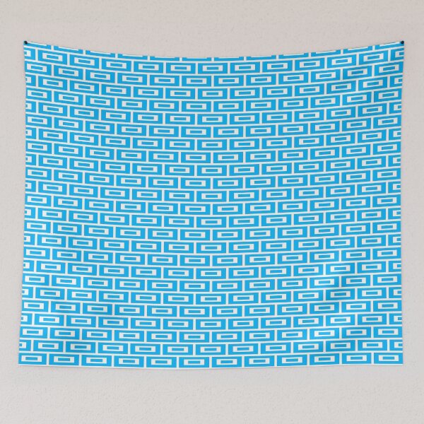 Item preview, ZERO. TILED RECTANGLE PATTERN. BLUE. designed and sold by 5hertz.