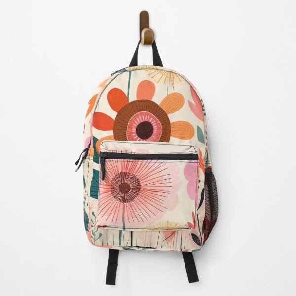 Item preview, Colorful Flowers Botanical Mural Abstract Art Illustration designed and sold by GulDesignCo.