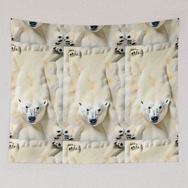 Item preview, POLAR BEAR PELT SKIN HIDE TAXIDERMY PRINT~ Wild Arctic Animal Lover~Birthday Gift~Party Favor designed and sold by Spinning Plates 360.