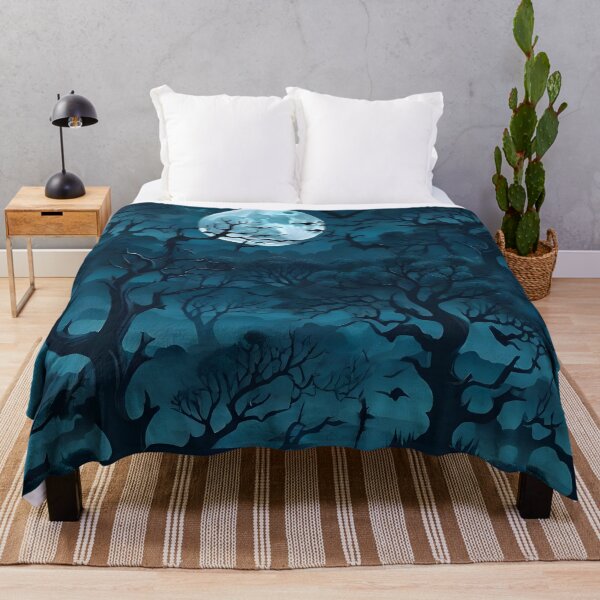 Item preview, Eerie Twisted Trees and Full Moon designed and sold by Best-Art-32.