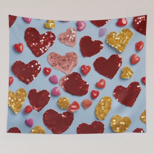Item preview, Heartfelt Celebration: Sequin Pattern of Love designed and sold by Poetic4Passion.