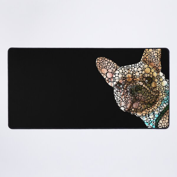 Item preview, Cute Mosaic French Bulldog Dog Art designed and sold by Sharon Cummings Art.