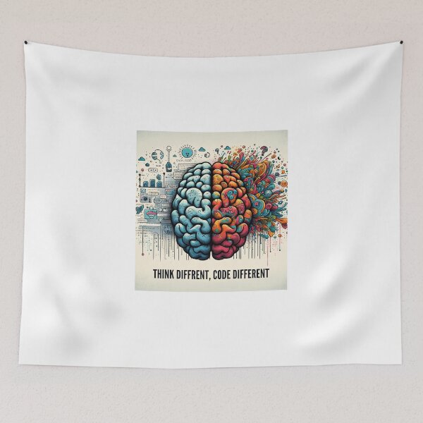 Item preview, Think Different, Code Different: Unique Programmer's Mantra designed and sold by AppWearCo.