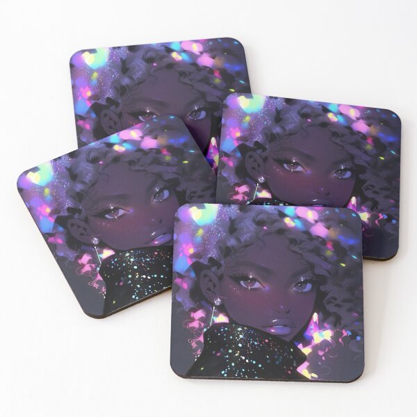 Item preview, Cotton Candy Glitter Rainbow Polka Dot Girl designed and sold by bennievee.