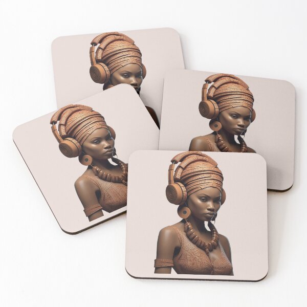 Item preview, Tribal woman wooden portrait. by Mill2023 designed and sold by Mill2023.