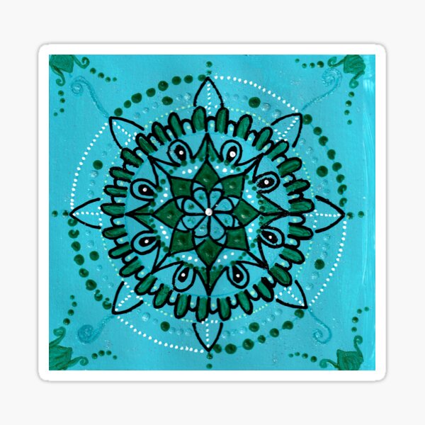 Turquoise mandala Sticker