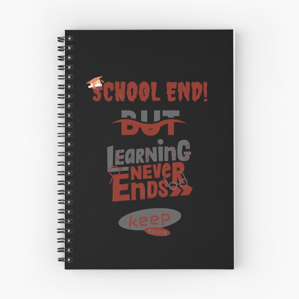 Item preview, school end but learning never ends, book lovers. designed and sold by Serageddine009.