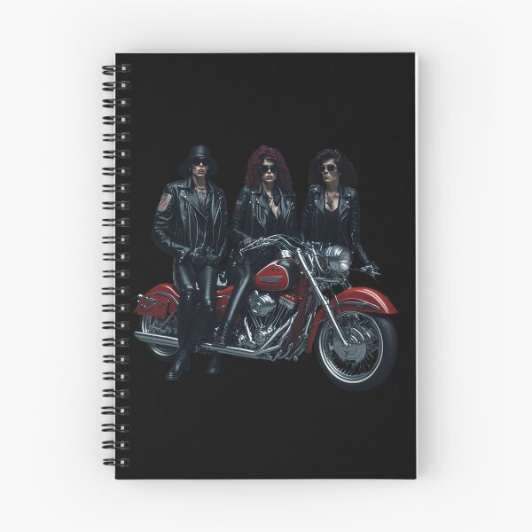 Item preview, Motorcyclist rider group on classic motorcycle designed and sold by Carlos Gudino.