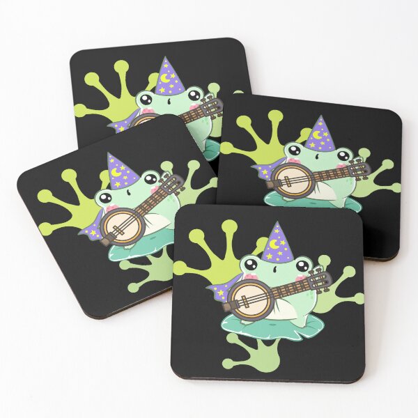 Item preview, kawaii frog playing banjo designed and sold by sonizma.