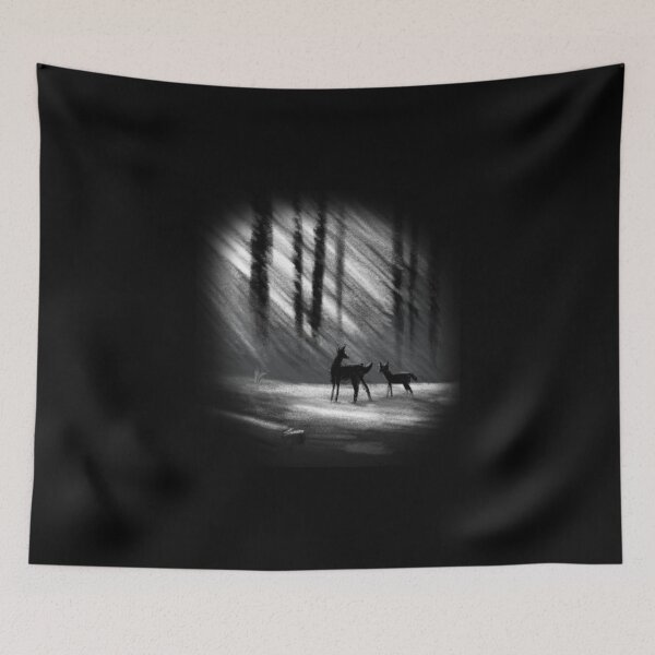Item preview, Charcoal Deer in the Woods designed and sold by Charcoalart.