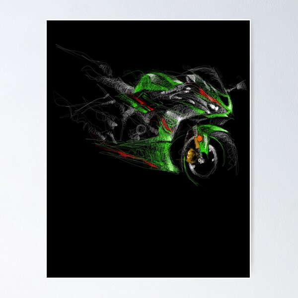 Zx6r Posters for Sale | Redbubble