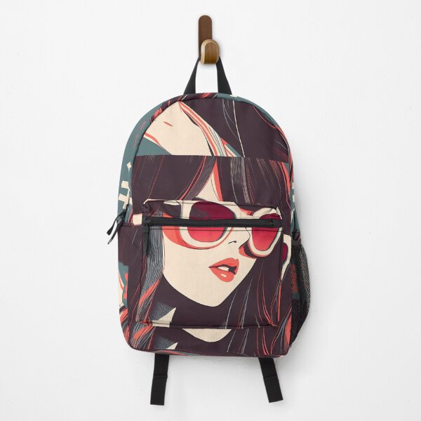 Item preview, Japanese Girl with Sunglasses Poster: Vintage Style and Elegance designed and sold by IAPICTURE.