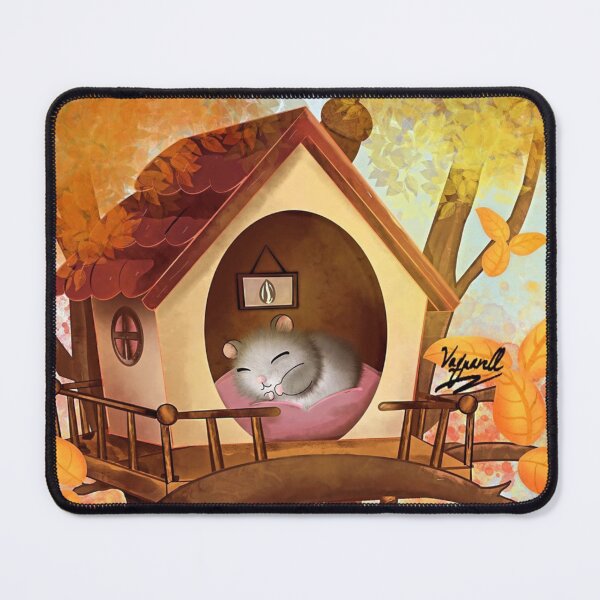 Item preview, Hamster asleep at the smell of autumn designed and sold by Vaquarell.