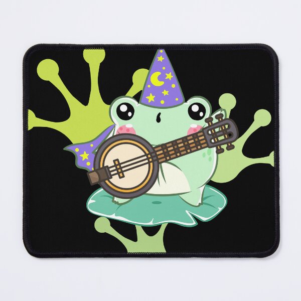 Item preview, kawaii frog playing banjo designed and sold by sonizma.