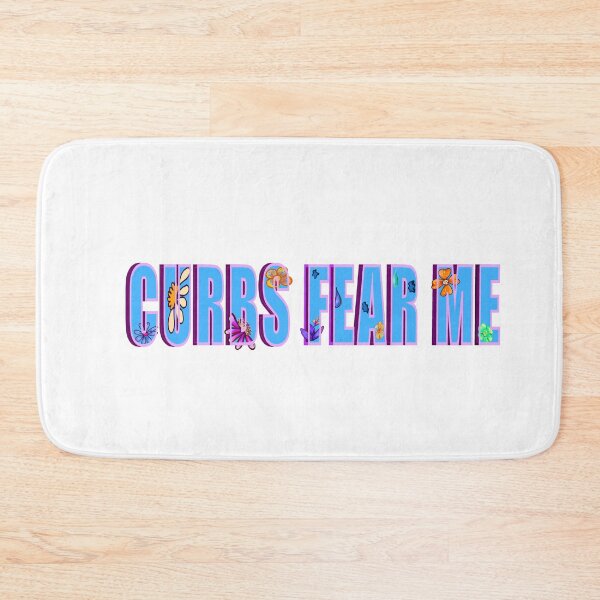 Item preview, “Curbs fear me” funny meme bumper preppy relatable sayings quote designed and sold by Artonmytee.