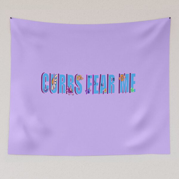 Item preview, “Curbs fear me” funny meme bumper preppy relatable sayings quote designed and sold by Artonmytee.