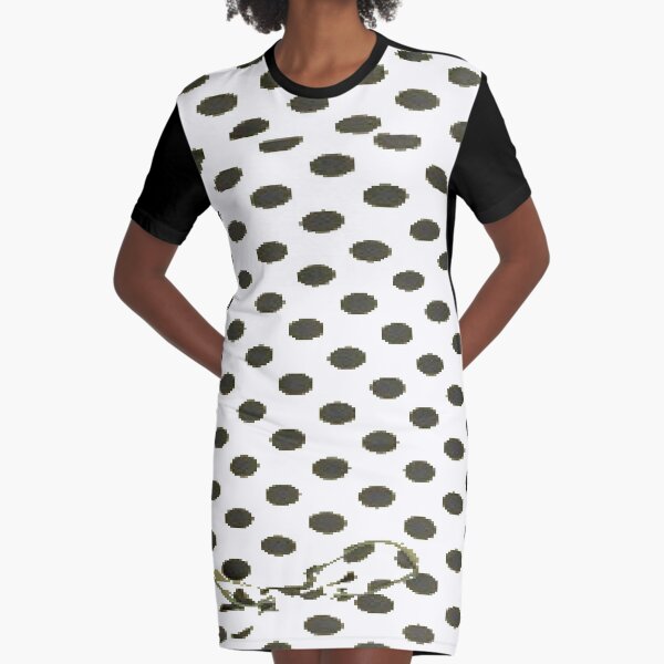 Polka dot, Pattern, design, tracery, weave, drawing, figure, picture Graphic T-Shirt Dress