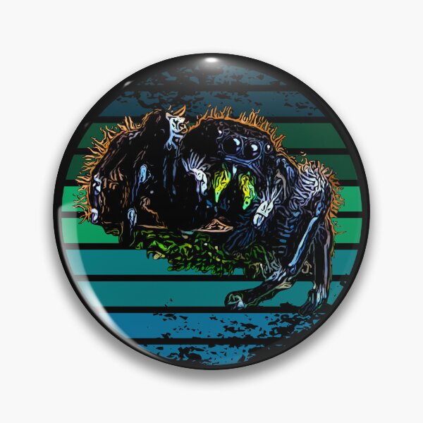 Item preview, Grunge Striped Male Bold Jumping Spider designed and sold by Zurickdesigns.