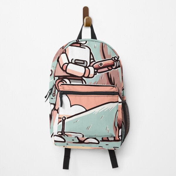 Item preview, Robot Guardian of Majestic Elephants in Pastel Wilderness designed and sold by OniumEth.
