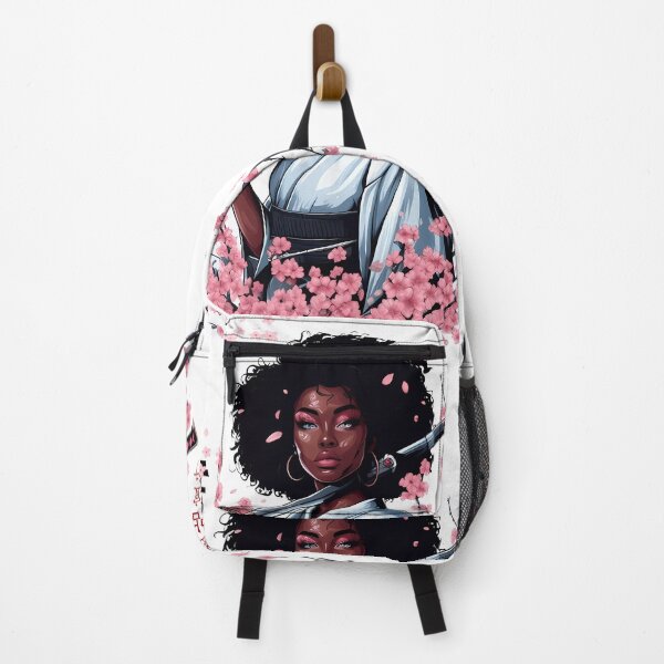 Item preview, Afroamerican Girl in Kimono with Katana: A Meeting of Cultures designed and sold by IAPICTURE.