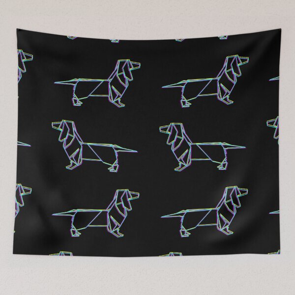 Item preview, Origami Dachshund: CMYK designed and sold by Danelle Malan.