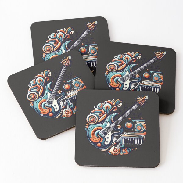 Artikelvorschau, Digitales Gitarrendesign entworfen und verkauft von DigitalThreads & Mugs.