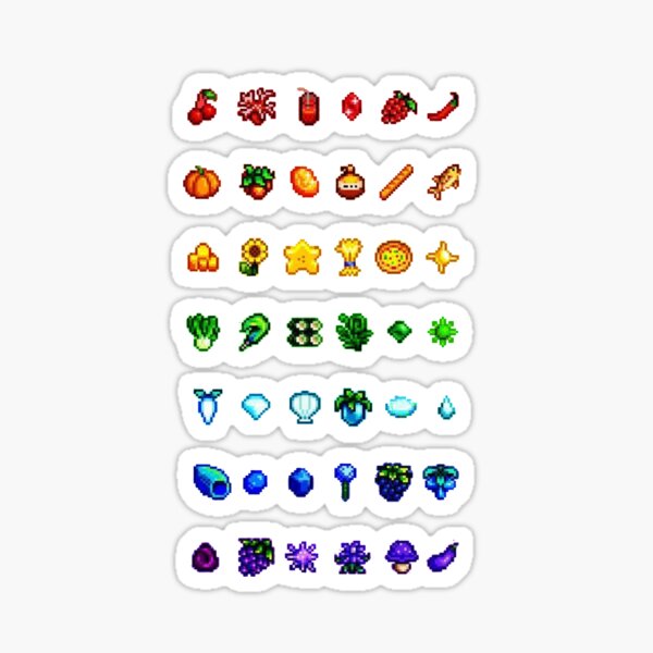 Artikel-Vorschau von Stardew Valley-Farbkarte, designt und verkauft von STAYOKBRAND.