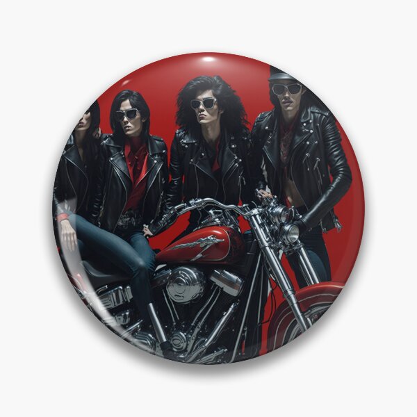 Item preview, Riders Woman group on classic motorcycle on the road designed and sold by Carlos Gudino.