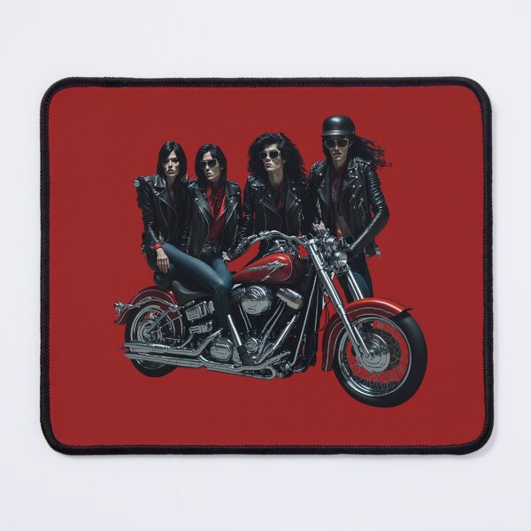 Item preview, Riders Woman group on classic motorcycle on the road designed and sold by Carlos Gudino.