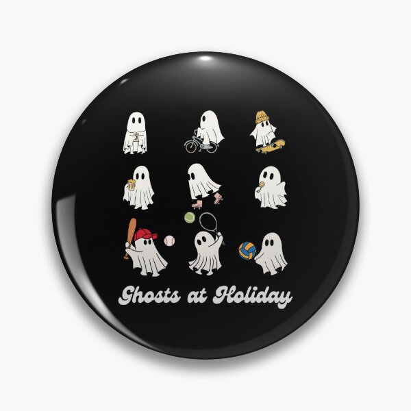 Artikelvorschau, Nine Cute Ghost at a Holiday on Dark entworfen und verkauft von MixCulture.