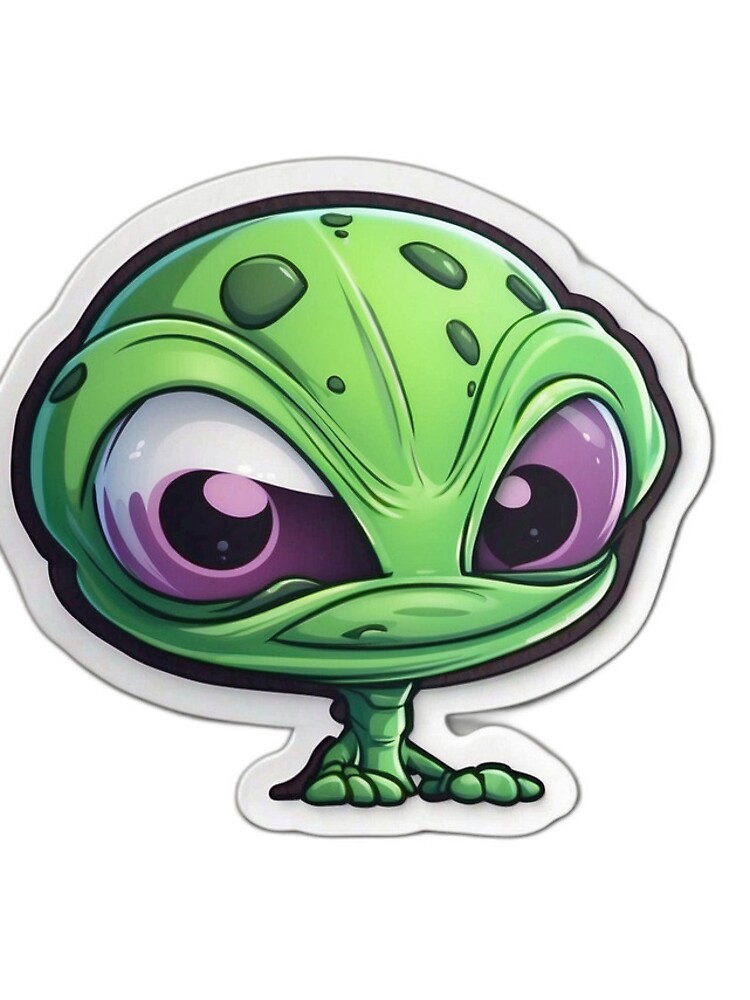 Thumbnail 4 of 4, iPhone Case, Green Alien Sticker designed and sold by KeyDesignx.