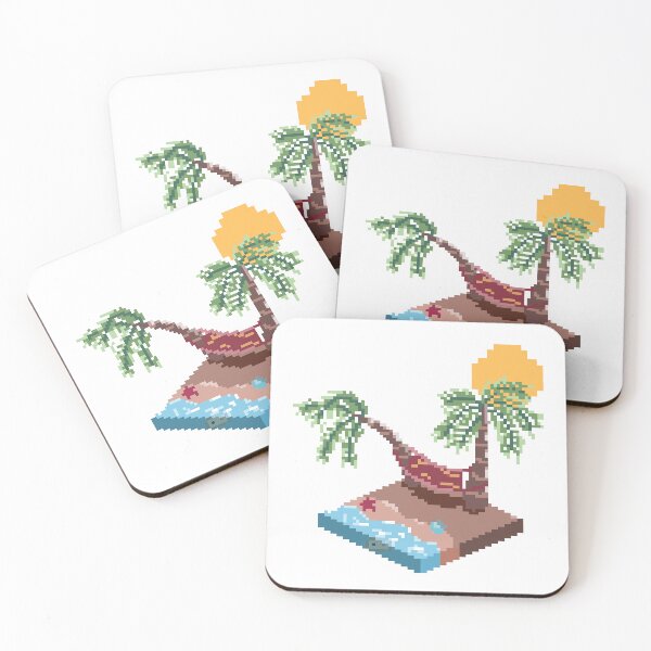 Item preview, Isometric of Beach in pixel art designed and sold by Ekira Pop Pixel.