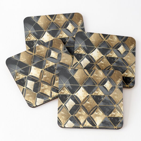 Item preview, Gold and Black Preppy Diamonds  designed and sold by Nicholas Panek.