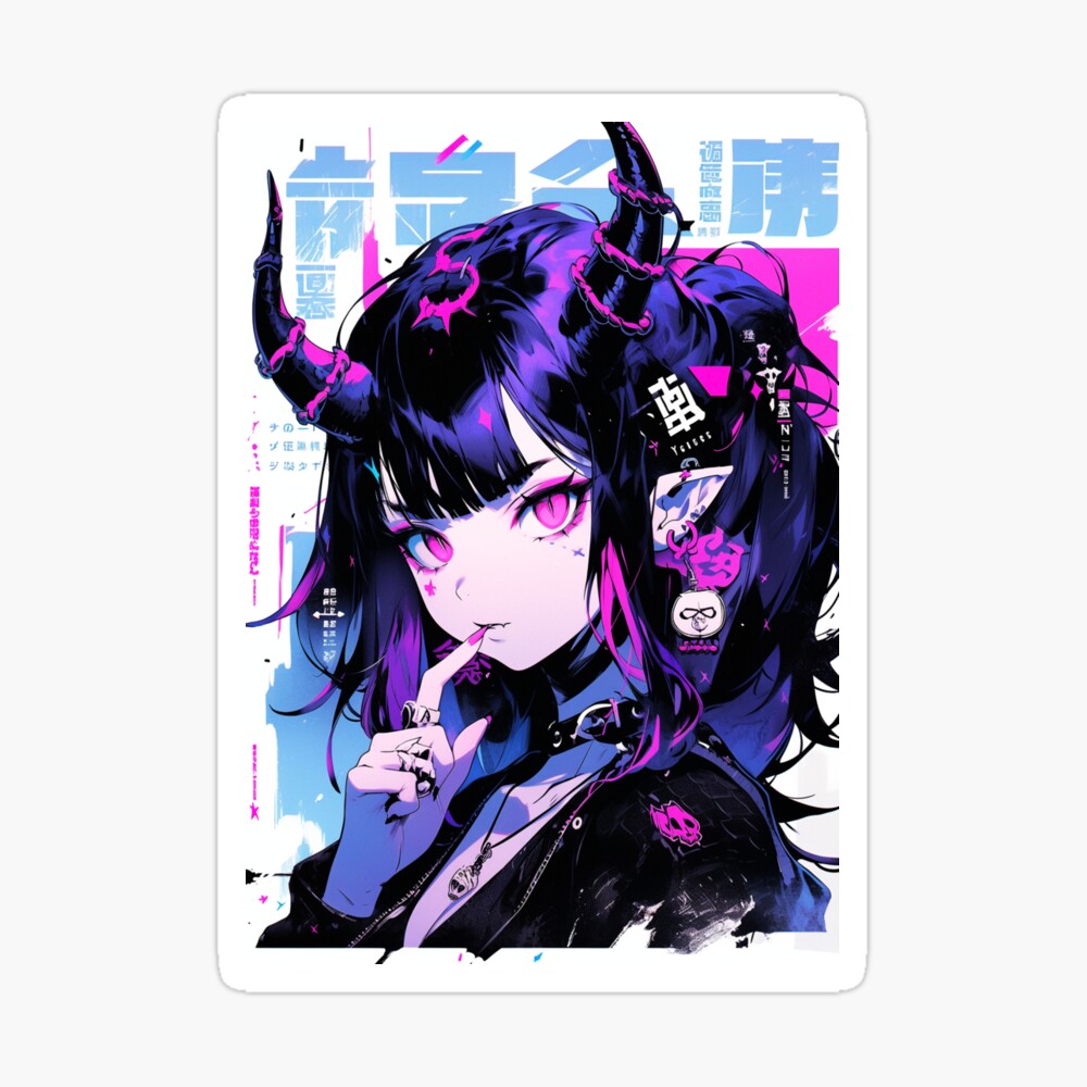 Cute anime demon girl