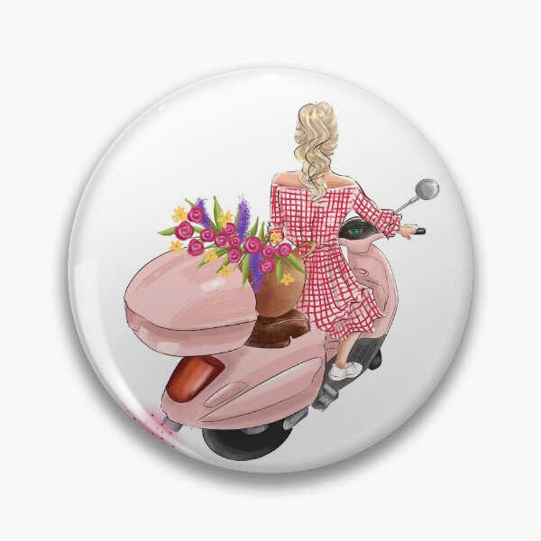 Item preview, Blonde girl on motocycle designed and sold by reyniramirezfi.