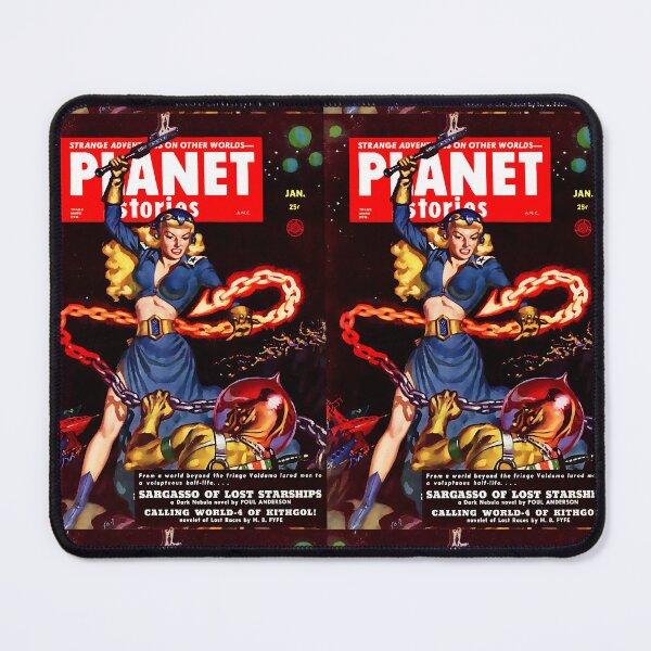 Item preview, Planet Stories No.4 Jan, 1952 | Vintage Sci-fi Cover Art designed and sold by ArchimedesPrime.