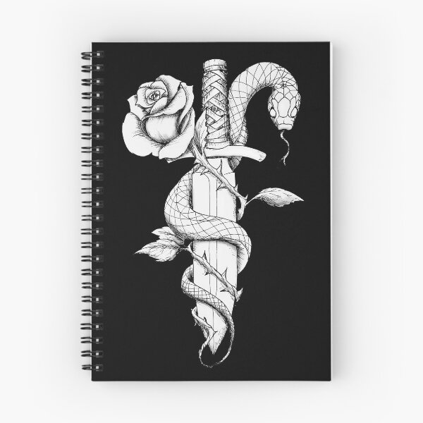 Item preview, Dagger of Snakes and Roses designed and sold by Rene Trujillo Illustrations.