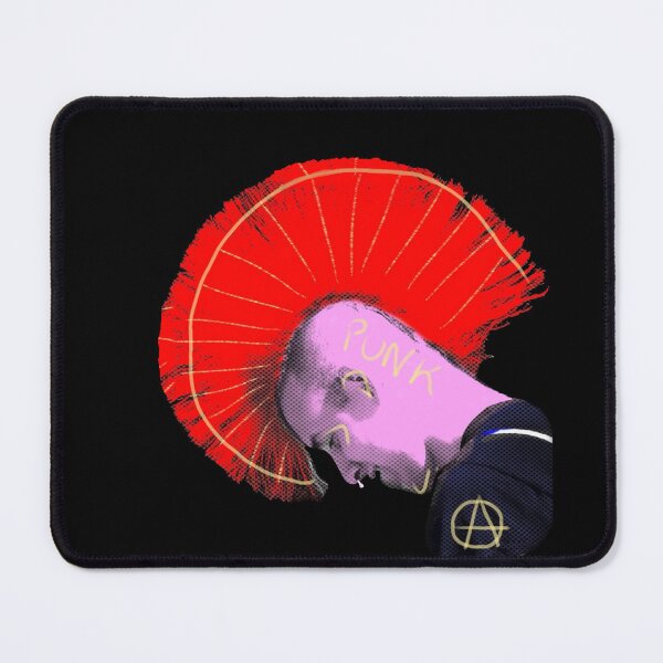 Aperçu de l'œuvre Punk mohawk rouge créée et vendue par appfoto.