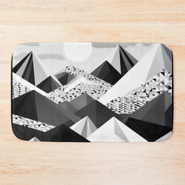 Artikelvorschau, Entdecken Sie "Simplistic & Minimalistic Snowy Winter Alps" mit Bauhaus-Flair entworfen und verkauft von ArtificialGenes.