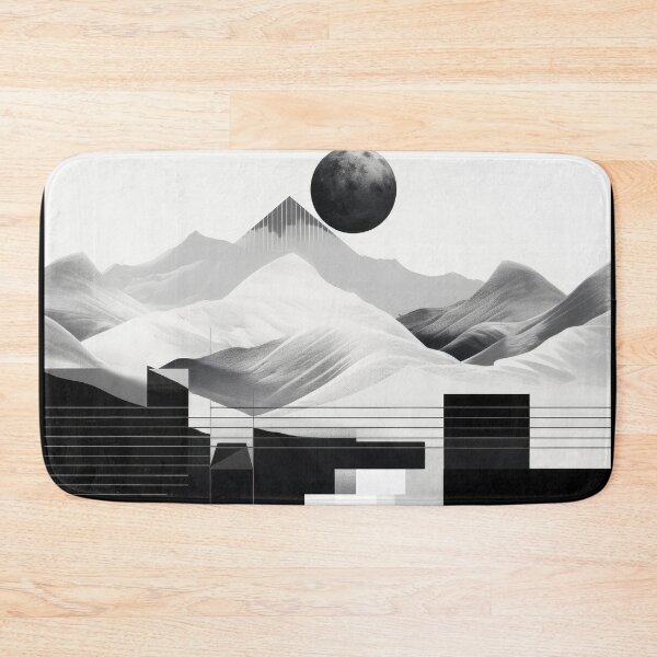 Artikelvorschau, Entdecken Sie "Simplistic & Minimalistic Snowy Winter Alps" mit Bauhaus-Flair entworfen und verkauft von ArtificialGenes.