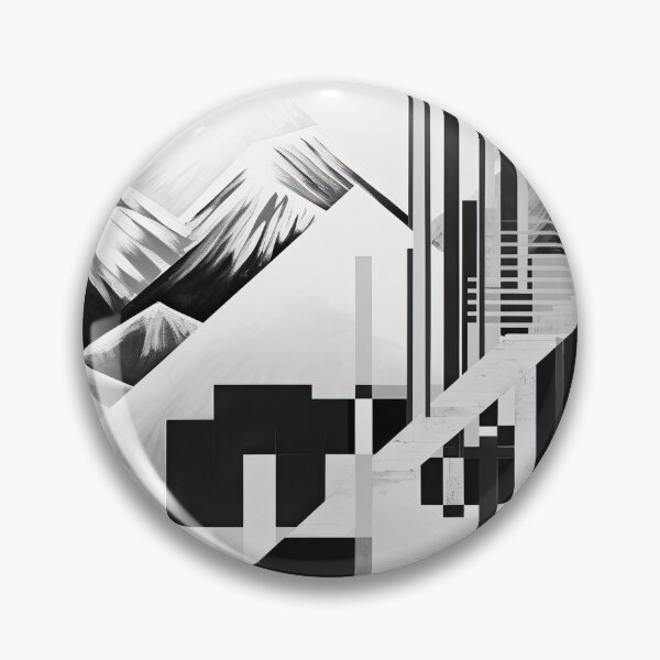Artikelvorschau, Entdecken Sie "Simplistic & Minimalistic Snowy Winter Alps" mit Bauhaus-Flair entworfen und verkauft von ArtificialGenes.